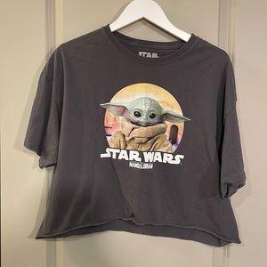Star Wars Mandalorian XL Cropped Top